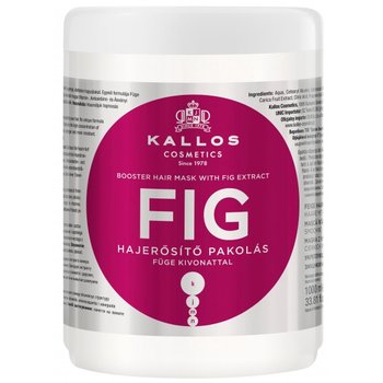Kallos, Fig Booster Hair Mask With Fig Extract, maska z wyciągiem z fig do włosów cienkich i pozbawionych blasku, 1000 ml - Kallos
