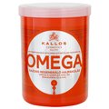 Kallos, Omega, maska bogato regenerująca z kwasami tłuszczowymi i olejkiem makadamia, 1000 ml - Kallos