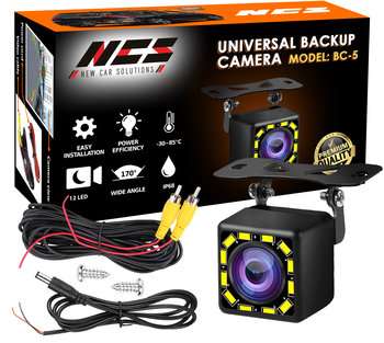 Kamera cofania samochodowa parkowania RCA IR Night Vision Anti-Fog IP 68 12 diod LED - NCS