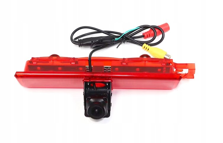 Hodozzy Telecamera Posteriore Per VW Caddy 2003-2015 – Terza Luce Di Stop Con Visione Notturna IR, IP67, Angolo 140° Regolabile, Linee Di Retromarcia