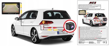 Kamera Cofania W Ramce Tablicy Rejestracyjnej 1280P Ahd / Ntsc Fisheye 170° - NCS