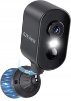 Kamera CZEview 2K WiFi, obrotowa 300°, bezprzewodowa, z detekcją ruchu