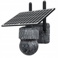 Kamera Fotopułapka Zewnętrzna WIFI 6MP Panel Solarny Detekcja Ruchu 12 Zoom