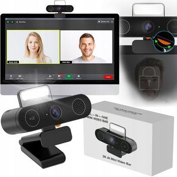 Kamera internetowa AI 3w1 2K 2560*1440 30fps USB C Kamerka mikrofon głośnik - Electronica4u