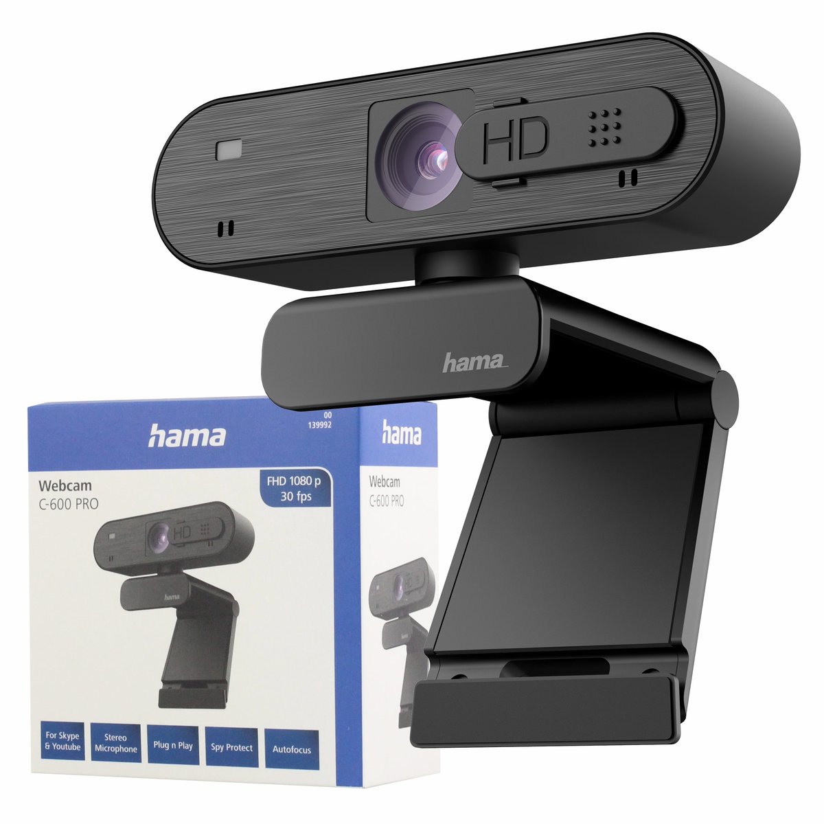 WEBCAM HAMA C-600 PRO NEGRO - miniatura 3