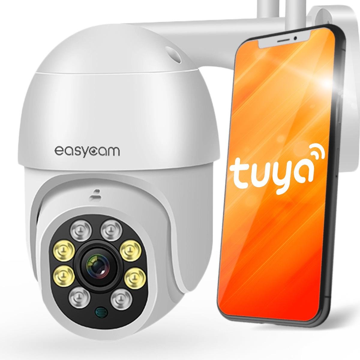 Фото - Камера відеоспостереження Tuya Kamera Ip Easycam Obrotowa Zewnętrzna Wifi  4Mp Ec-4Pt4L4Ir 