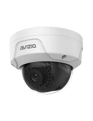 Фото - Камера відеоспостереження Avizio Kamera IP mini kopułkowa, 2 Mpx, 2.8mm, IK10 wandaloodporna, obiektyw stał 