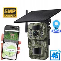 Kamera Leśna Fotopułapka GSM 4G GPS Podgląd na Żywo Live + Panel Solarny