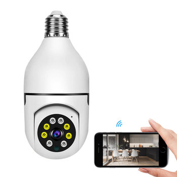 Kamera Obrotowa Ukryta W Żarówce Noc Na Żywo Wifi Mkrl27B - Pozostałe