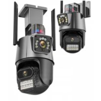 KAMERA PODWÓJNA ZEWNĘTRZNA OBROTOWA WIFI CZARNA