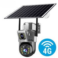 Kamera Solarna na Kartę sim 10MPx Bezprzewodowa Zewnętrzna Obrotowa 4G LTE