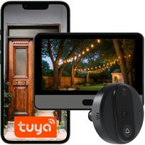 KAMERA WIZJER DO DRZWI ELEKTRONICZNY WIFI JUDASZ Z FUNKCJA NAGRYWANIA TUYA