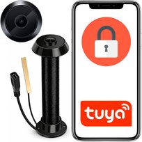 KAMERA WIZJER DO DRZWI ELEKTRONICZNY WIFI JUDASZ Z FUNKCJA NAGRYWANIA TUYA