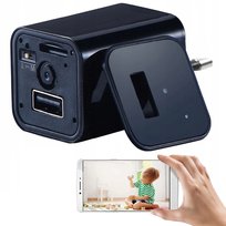 Kamera Zasilacz Wifi Ładowarka Usb Ukryta Na Żywo Mc45W