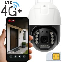 KAMERA ZEWNĘTRZNA OBROTOWA NA KARTĘ SIM GSM LTE 4G PODWÓJNA DO MONITORINGU