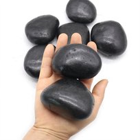 Kamień dekoracyjny ogrodowy OTOCZAK POLEROWANY 5-8 cm 5 kg czarny