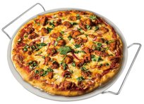 Kamień Do Pieczenia Pizzy Kordierytowy 33 Cm + Stojak Klausberg Kb-7788