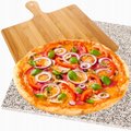 Kamień Granitowy Do Pieczenia Pizzy Grilla 36X38Cm Łopatka Deska Zestaw 2W1 - Inny producent