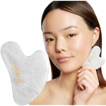 Kamień Gua Sha masaż twarzy redukujący opuchliznę i cienie pod oczami UDDO - Uddo