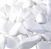 Kamienie ozdobne otoczaki białe kamienie do dekoracji 2 kg (3-6 cm)