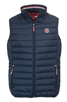 KAMIZELKA bezrękawnik męski pikowana bez kaptura OMBRE granatowa Pako Jeans - Pako Jeans