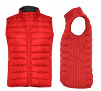 Kamizelka Damska Pikowana ROLY RA5093 | Bezrękawnik CZERWONA S