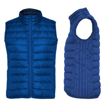 Kamizelka Damska Pikowana ROLY RA5093 | Bezrękawnik NIEBISKA S - ROLY