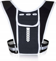 Kamizelka do biegania odblaskowa z kieszeniami pas regulowany SBR