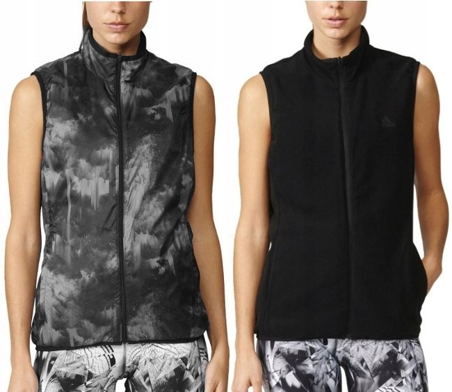 Adidas KAMIZELKA KURTKA BEZRĘKAWNIK ADIDAS DWUSTRONNA XS