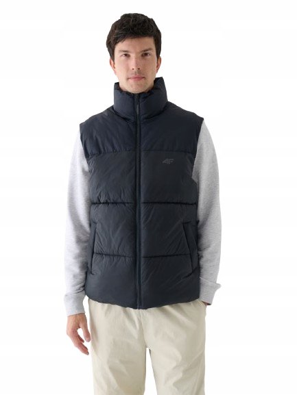 4F KAMIZELKA męska 4F puchowa 4FWAW24TVJAM147-20S bezrękawnik bez kaptura XL