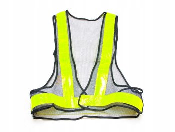 KAMIZELKA ODBLASKOWA OSTRZEGAWCZA UNIWERSALNA NA ROWER MOTOR DLA DOROSŁEGO - DBautomotive