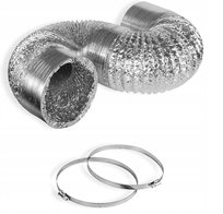 Kanał Powietrzny 2,5 m, Rura Aluminiowa do Okapu, Wąż Wentylacyjny