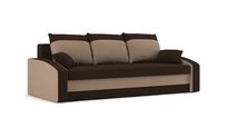 Kanapa Hewlet Rozkładana Sofa z Funkcją Spania, Brąz- Cappuccino