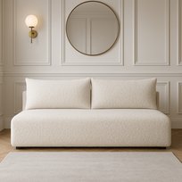 Kanapa LUNO z funkcją spania – Boucle, sofa do salonu Sofello