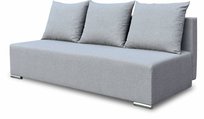Kanapa Rozkładana Z Pojemnikiem Na Pościel Sofa Z Funkcja Spania Trio Szara BIRD Meble