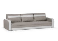 Kanapa sofa  3 os z funkcją spania sprężyny bonell CONDI beżowy/biały