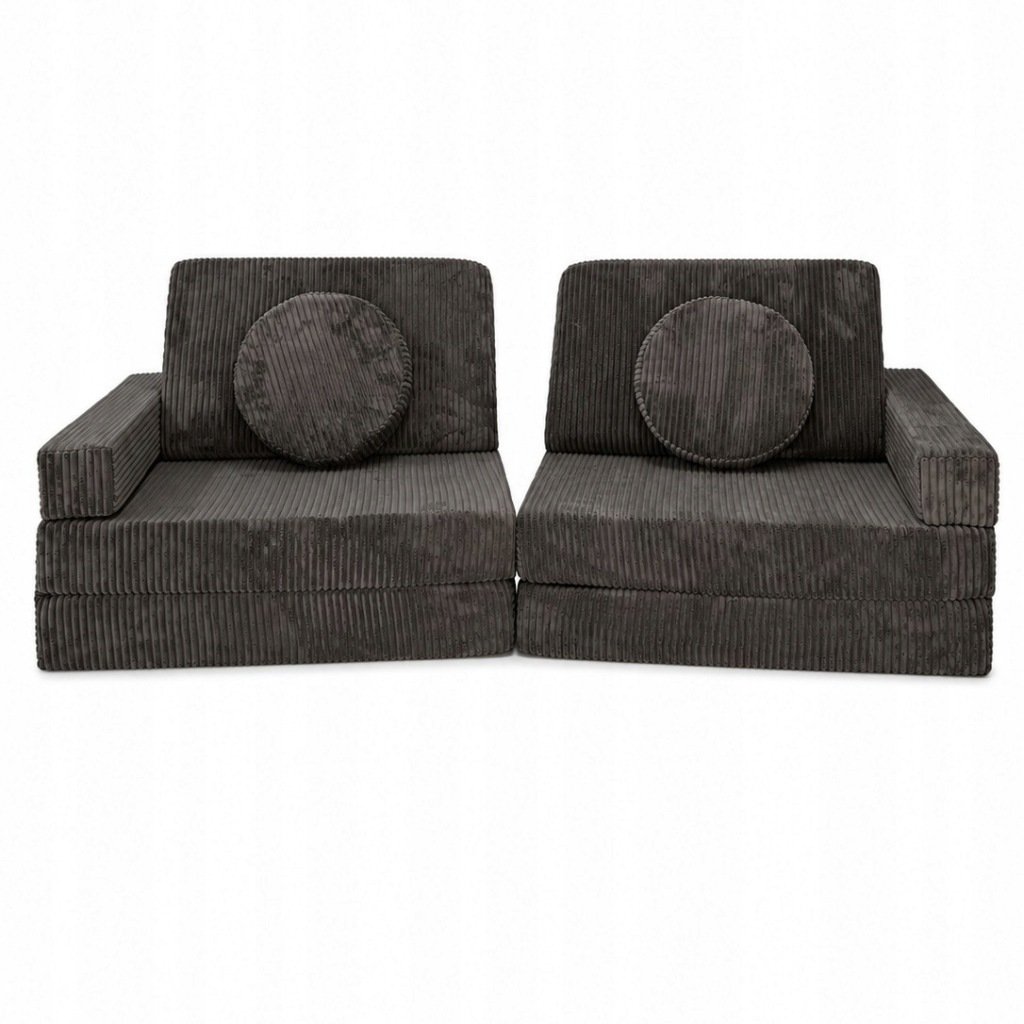 kanapa sofa modułowa fotel wielofunkcyjny rozkładany czekoladowy