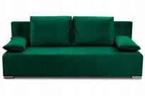 Kanapa Sofa Z Funkcją Spania Dwuosobowa Do Salonu Ecco Deluxe Zielona BIRD Meble