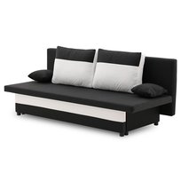 Kanapa Sony Rozkładana Sofa Z Funkcją Spania, Czarny-Biały