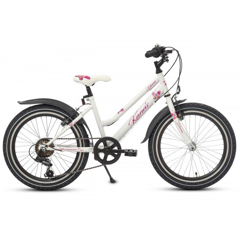 Kands, Rower crossowy dziecięcy, Doris Tourney 6 bieg 20", biały