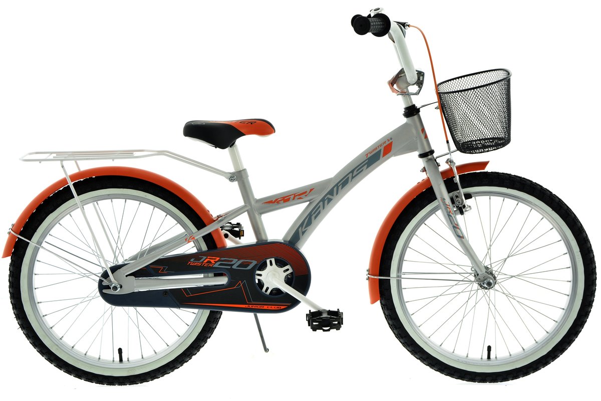 Kands, Rower dla dzieci, Twister 20", srebrnopomarańczowy 2020