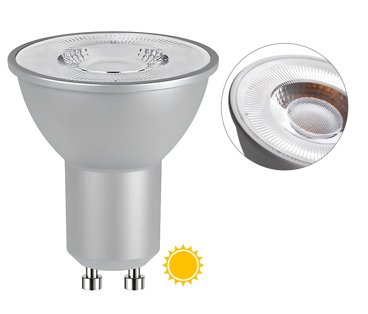 Фото - Лампочка Kanlux Żarówka Oczko 4,5W LED HALOGEN Biała Ciepła 