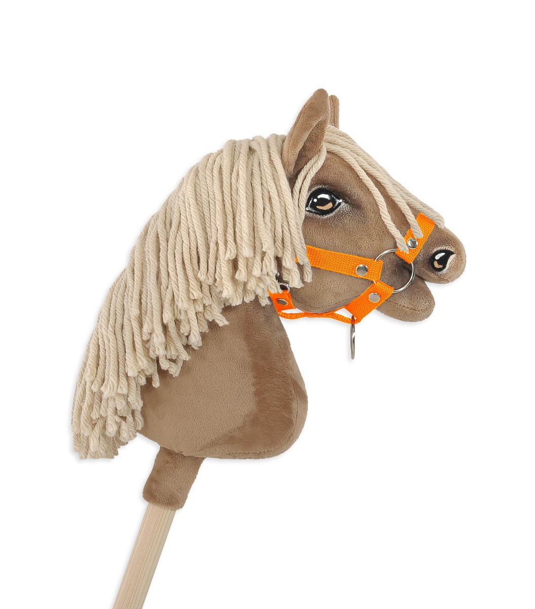 Zdjęcia - Maskotka Hobby Kantar dla konia  Horse A4 zapinany mały - neon orange 