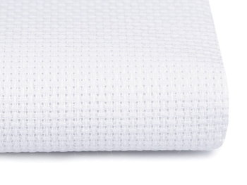 Kanwa gładka biała do haftu 14ct 24x30 cm - Gobelinek