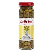 Kapary w occie Sherry surfines winnym do mięs 100g Delicias Agrucapers
