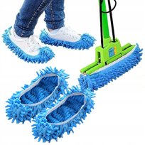 KAPCIE CZYSZCZĄCE PODŁOGĘ Z MOPEM NAKŁADKI BUTY MOP DO CZYSZCZENIA PODŁÓG