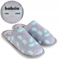 KAPCIE DAMSKIE DOMOWE WSUWANE DZIEŃ BABCI PREZENT MORAJ 40-41