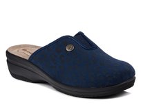 Kapcie damskie granatowe Inblu LV-16 pantofle domowe zakryte na koturnie-41