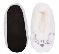 Kapcie Damskie Miękka Podeszwa Bambosze Papcie Z Abs Urocze Moraj 38-41 White