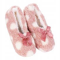 Kapcie Damskie Miękkie Bambosze W Kropki Ciepłe Przytulne Moraj 35-38 Pink